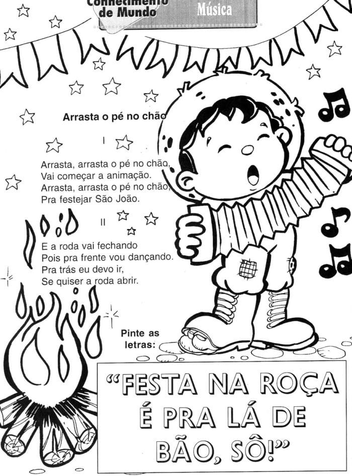 Atividades e Desenhos sobre Festa Junina Mundinho da Criança