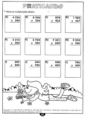 PAG55 1 - Atividades de matemática - 4 ano