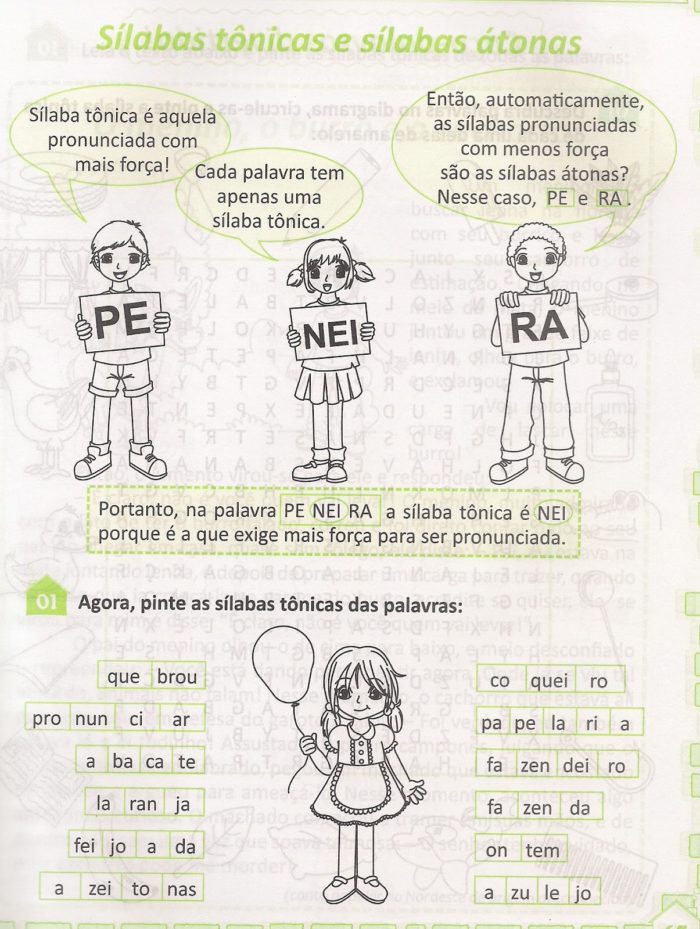 Atividades Sobre S Laba T Nica Para Imprimir Mundinho Da Crian A