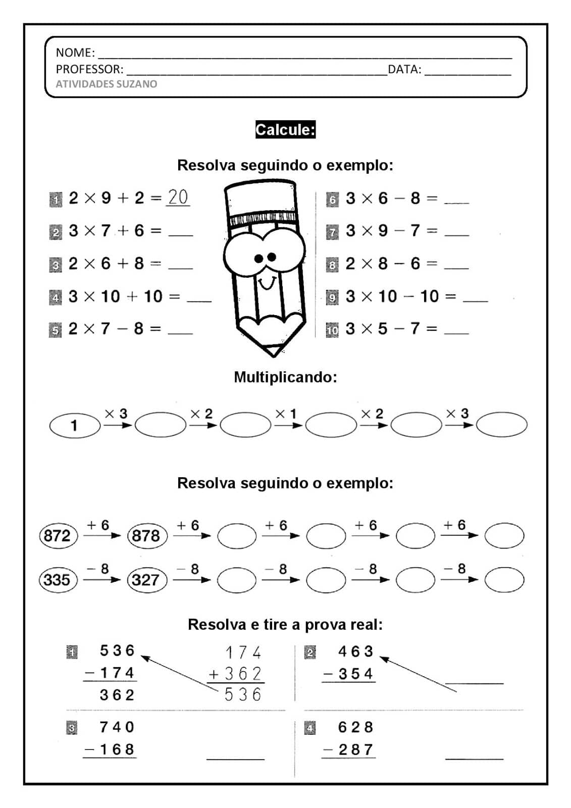 Diversas Atividades De Matematica Para Imprimir Anos Iniciais Images