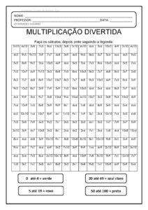 multiplicação com legenda descubra o desenho page 002 1 212x300 - Atividades de Multiplicação: Multiplicar e pintar